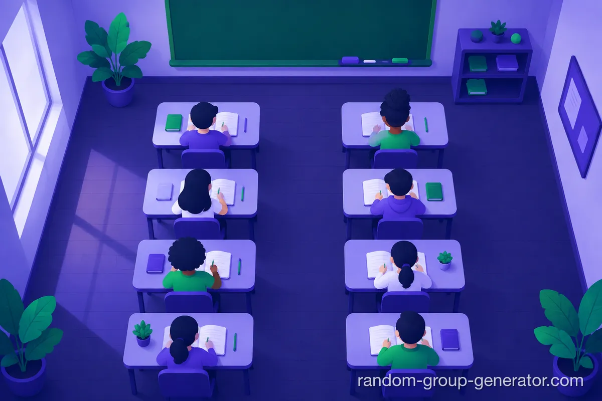 Kelas 10 siswa, 2 baris